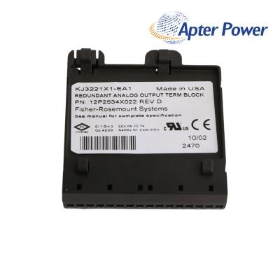 EMERSON KJ3221X1-EA1 12P2534X022 Terminal Block
