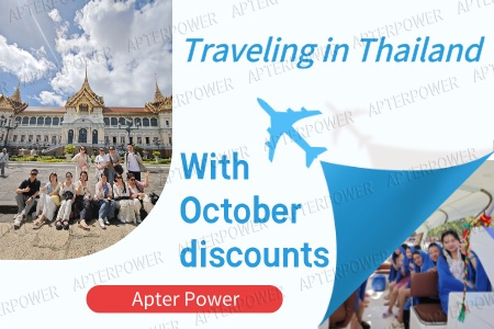 Aventura da Apter Power Team na Tailândia e promoção de peças de reposição em outubro